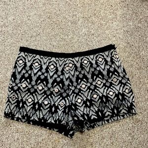 Forever 21 shorts with mirror detail
